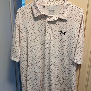 Under Armour Men's White Golf Polo Shirt